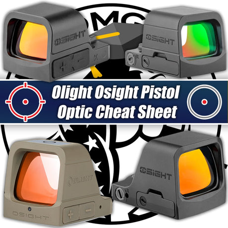 Olight Osight Pistol Optic Cheat Sheet