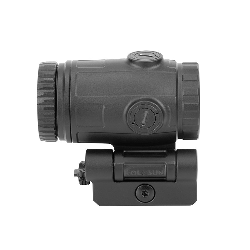 Holosun Compact Magnifier, 3X Power, QD Mount, 1/3 Riser, Switch To Side, Aluminum Housing - HM3X-MICRO