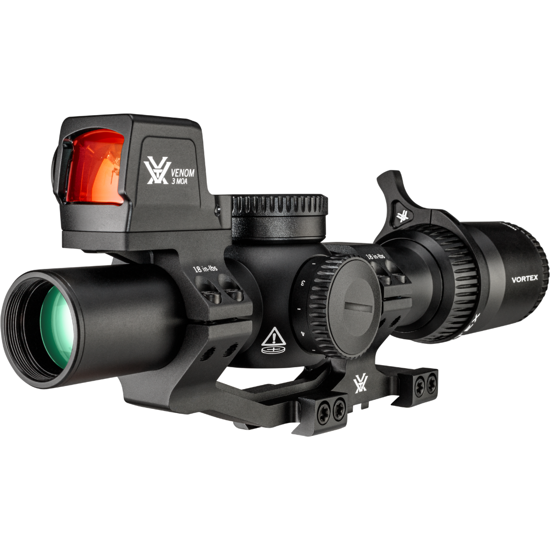 Vortex Venom 1–6×24 Scope + Venom 3 MOA Red Dot + Mounts Pack - BNDL-VEN1601-VENMRD3-MTS