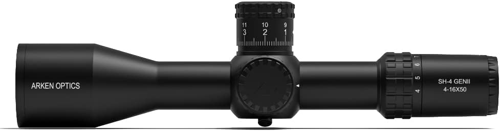 Arken Optics SH-4 4-16X50 GEN2 Rifle Scope FFP VPR Illuminated Reticle with Zero Stop - 34mm Tube