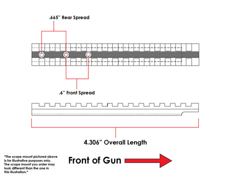 Silver Smith and Wesson (S&W) Revolver Picatinny Rail