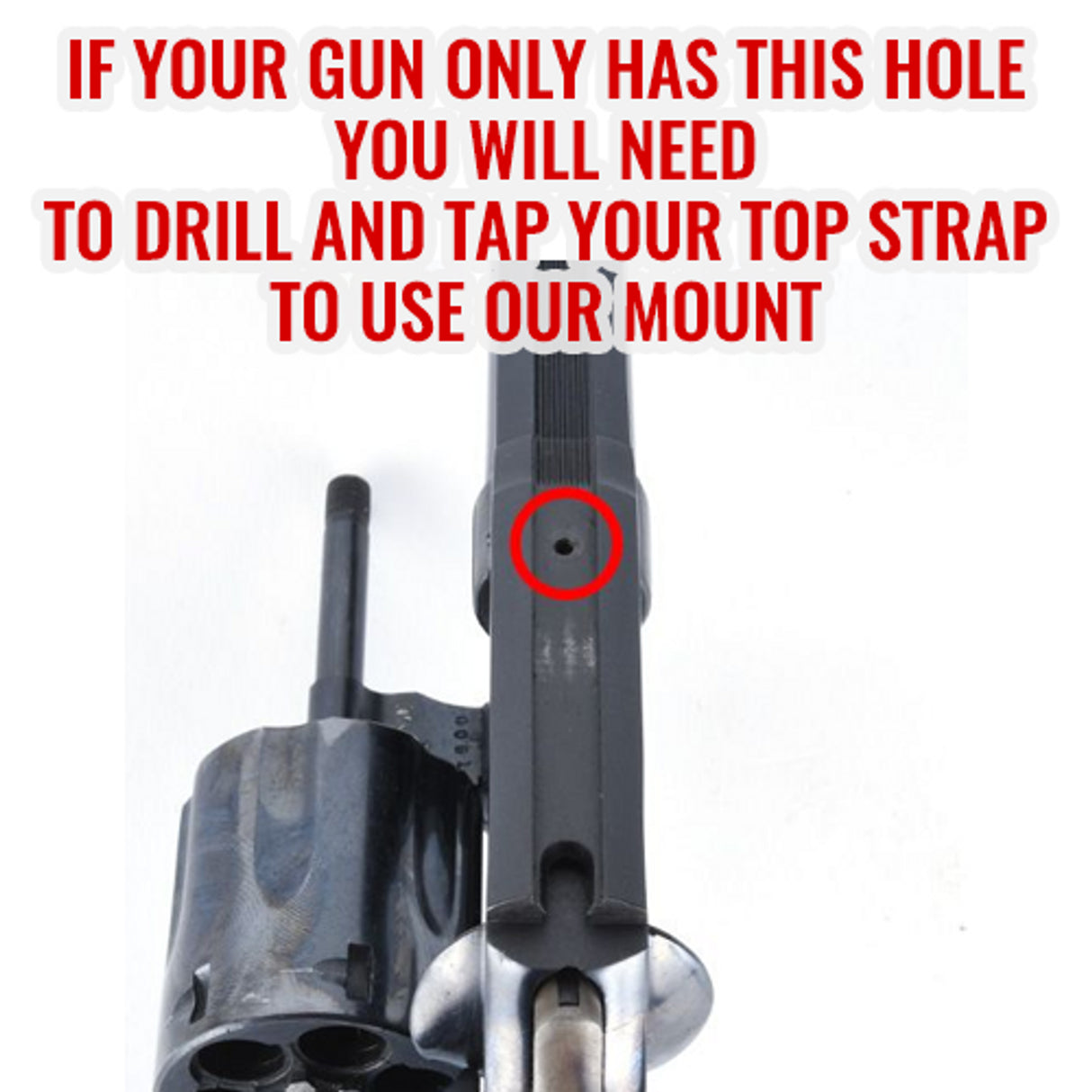 Smith and Wesson (S&W) Revolver Picatinny Rail