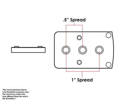 Trijicon RMR / SRO, Holosun 407c / 507c Mount for Henry Lever Action, Marlin Lever Action, Ruger PC Carbine