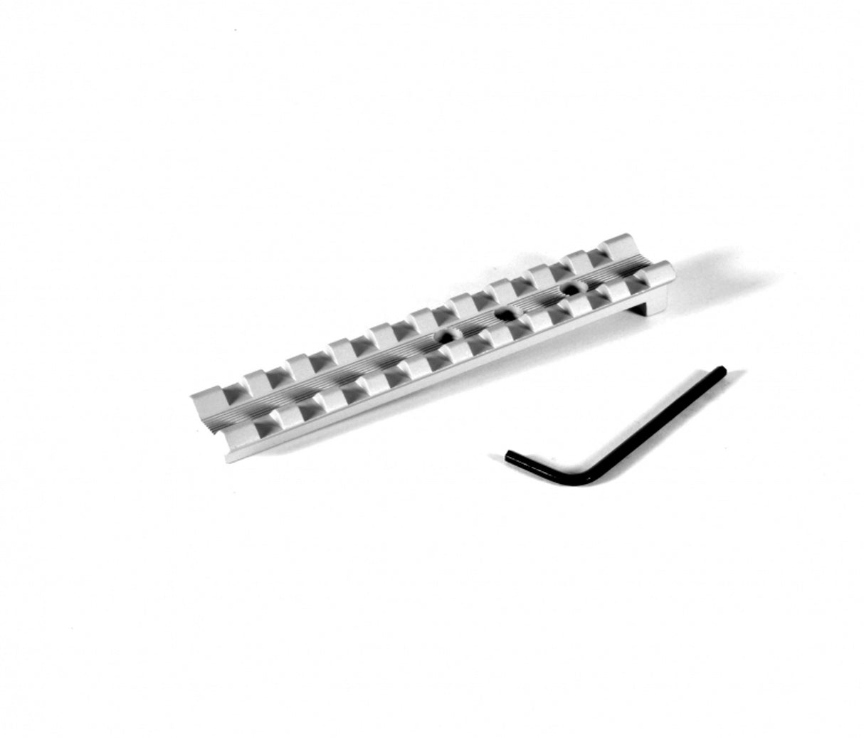 Silver Smith and Wesson (S&W) Revolver Picatinny Rail