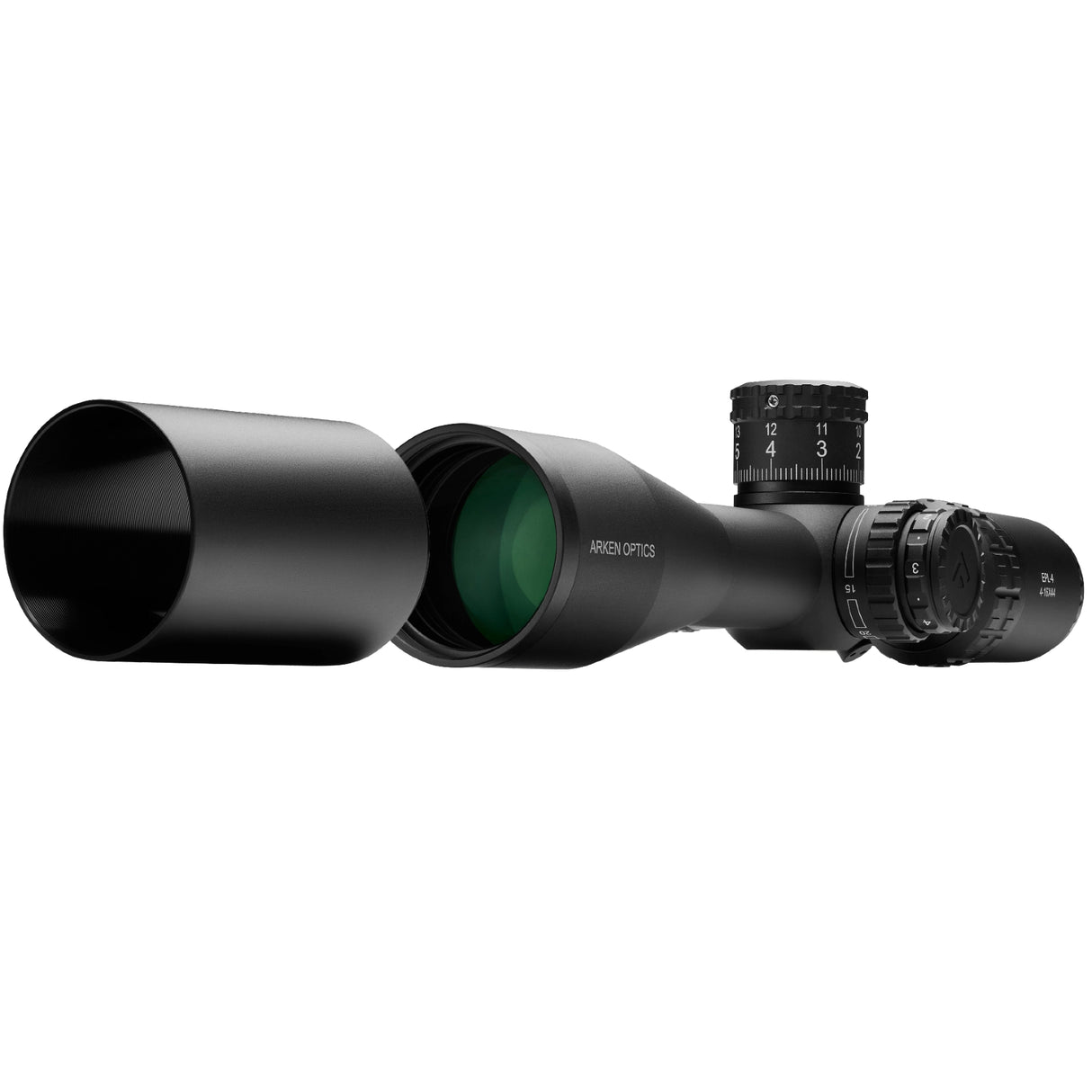 Arken Optics EPL-4 4-16x44 FFP Rifle Scope with Illuminated VHR Reticle, Zero Stop, and Capped Tool-Less Turrets – 30mm Tube