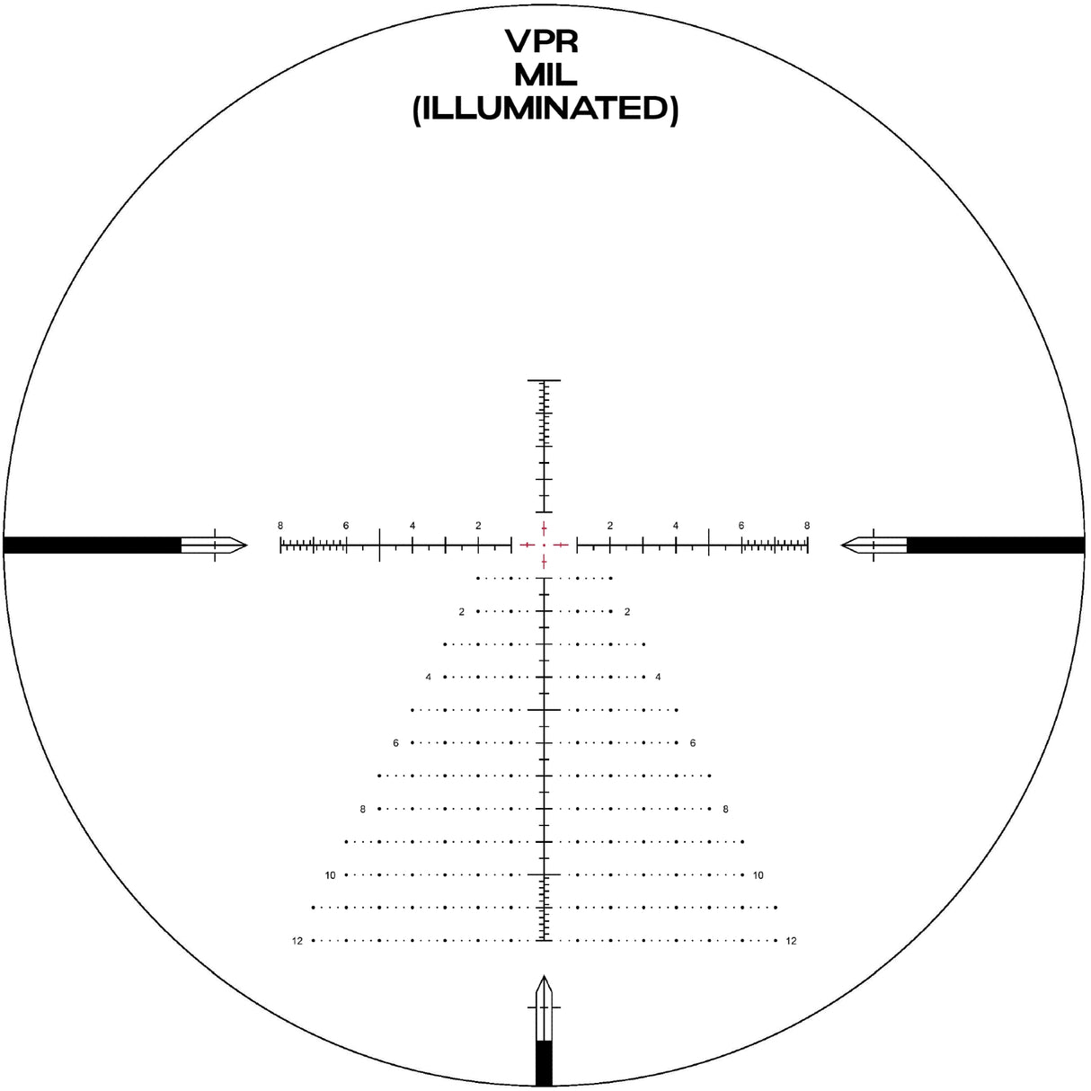 Arken Optics LH-4 4-16x44 FFP Rifle Scope with Illuminated VPR/VHR Reticle and Capped Tool-Less Turrets – 30mm Tube