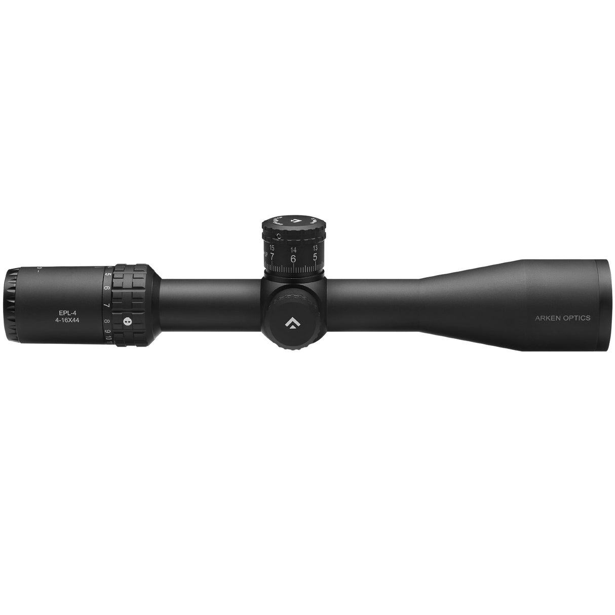 Arken Optics EPL-4 4-16x44 FFP Rifle Scope with Illuminated VHR Reticle, Zero Stop, and Capped Tool-Less Turrets – 30mm Tube