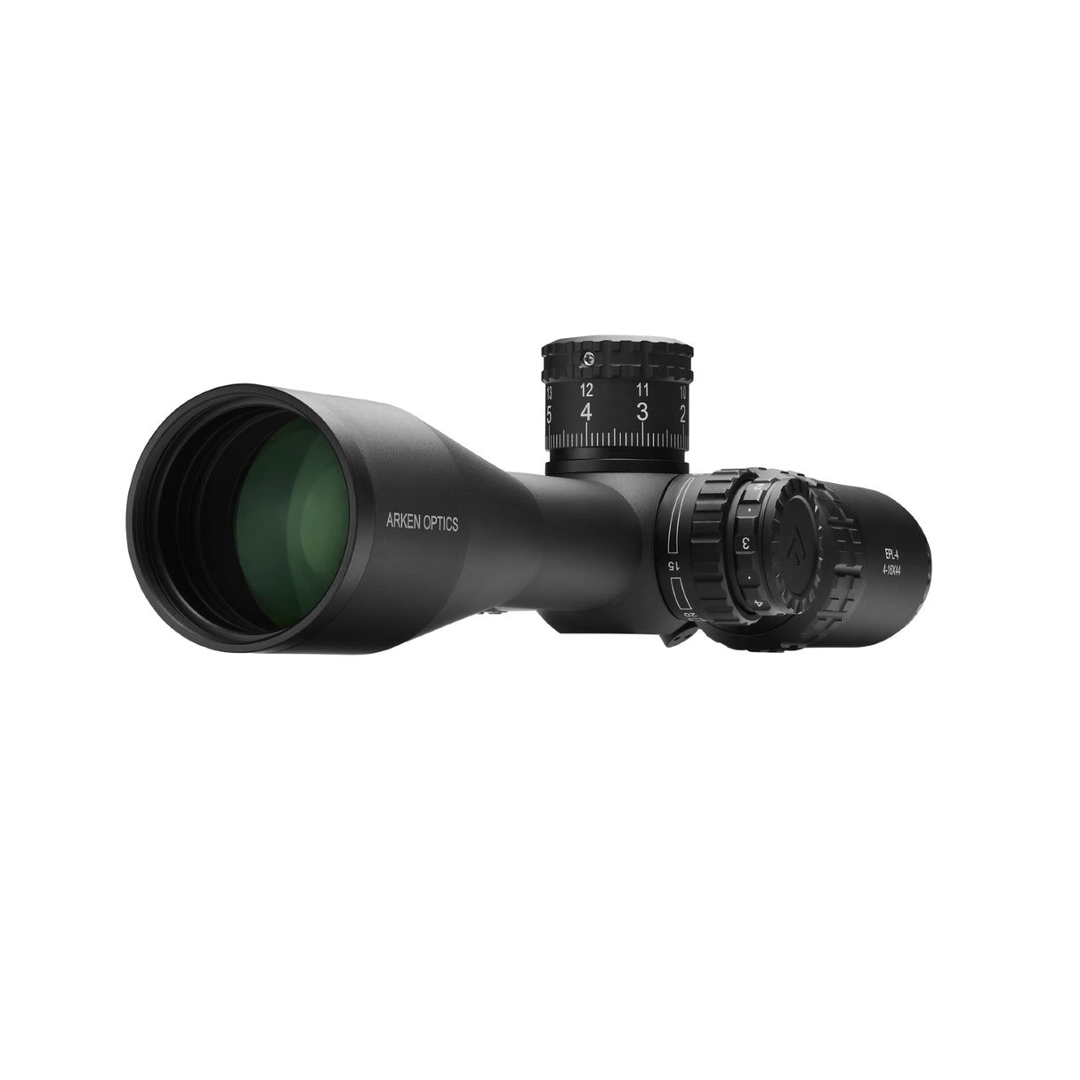 Arken Optics EPL-4 4-16x44 FFP Rifle Scope with Illuminated VHR Reticle, Zero Stop, and Capped Tool-Less Turrets – 30mm Tube