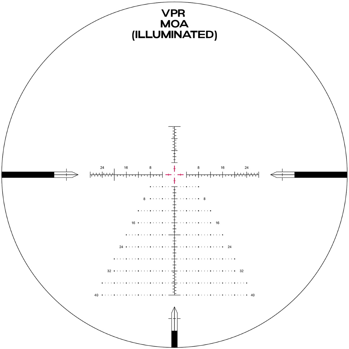 Arken Optics LH-4 4-16x44 FFP Rifle Scope with Illuminated VPR/VHR Reticle and Capped Tool-Less Turrets – 30mm Tube