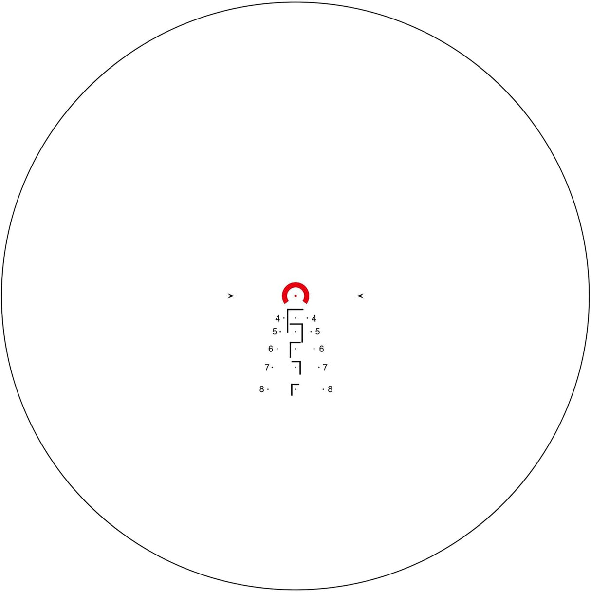 Arken Optics LH-6 1-6x24 Second Focal Plane LPVO 30mm Tube Riflescopes with Illuminated Reticle