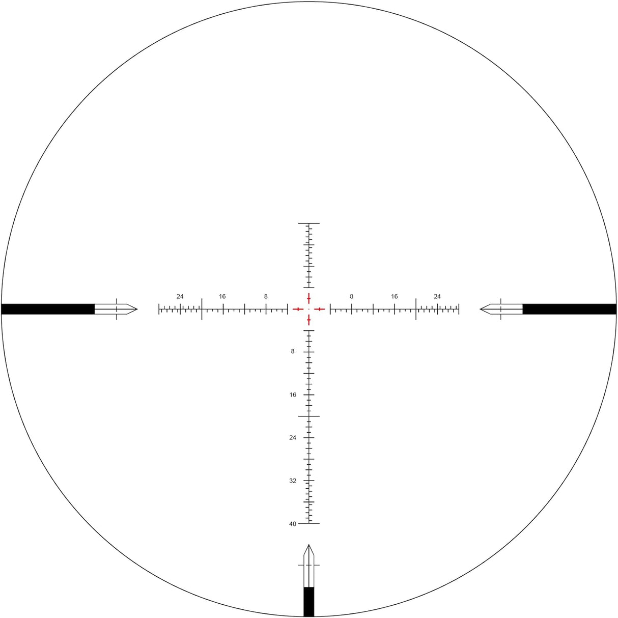 Arken Optics EPL4 6-24×50 FFP Illuminated Reticle with Zero Stop 30mm Tube Lightweight Rifle Scope