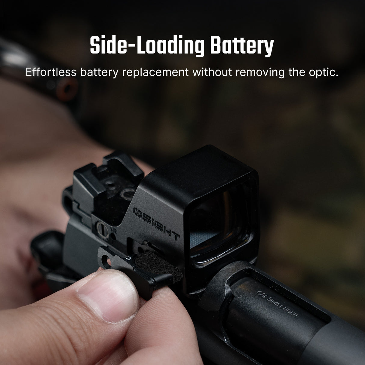 Osight C Red Dot, 32 MOA Circle + 3 MOA Dot, Side-Loading Battery, RMR Footprint