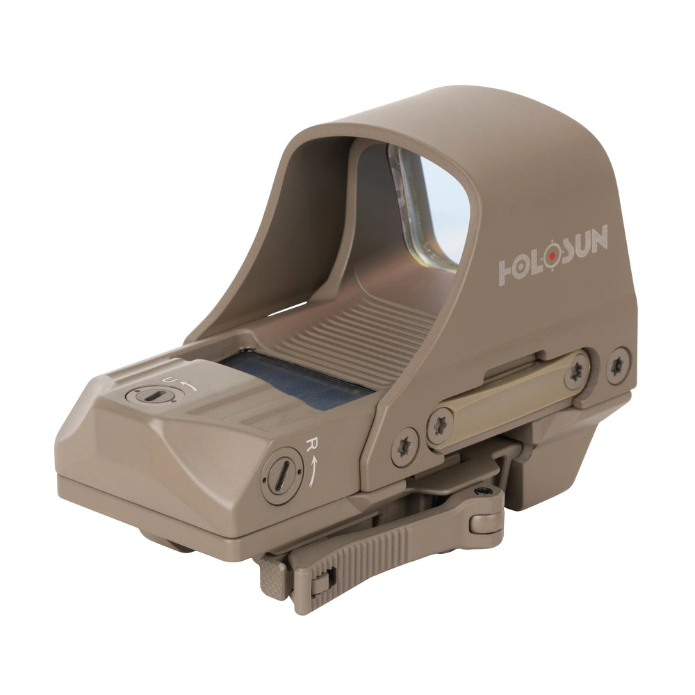 Holosun HS510C FDE Red Dot 65 MOA Circle 2 MOA Red Dot Aluminum Housing Matte Finish Solar with Internal Battery - HS510C-FDE