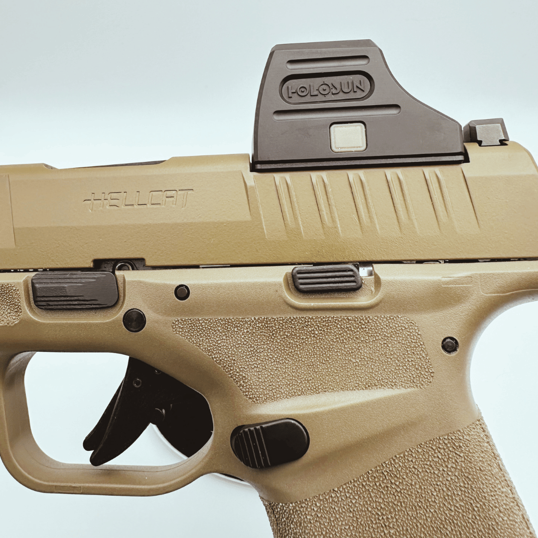 Holosun SCS Carry, K-Series Footprint (Modified RMSc), RMSc Adapter Plate Included, 20k Hr Power Reserve, Solar Recharging Battery, 32 MOA Circle & 2 MOA Green Dot, MRS Reticle, Enclosed Emitter - SCS-CARRY-GR