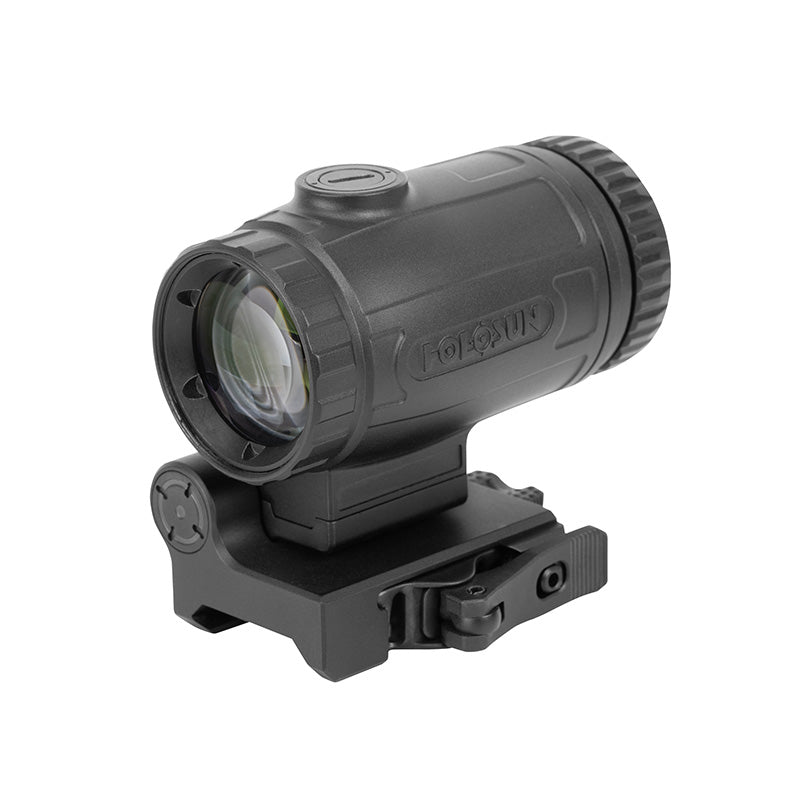 Holosun Compact Magnifier, 3X Power, QD Mount, 1/3 Riser, Switch To Side, Aluminum Housing - HM3X-MICRO