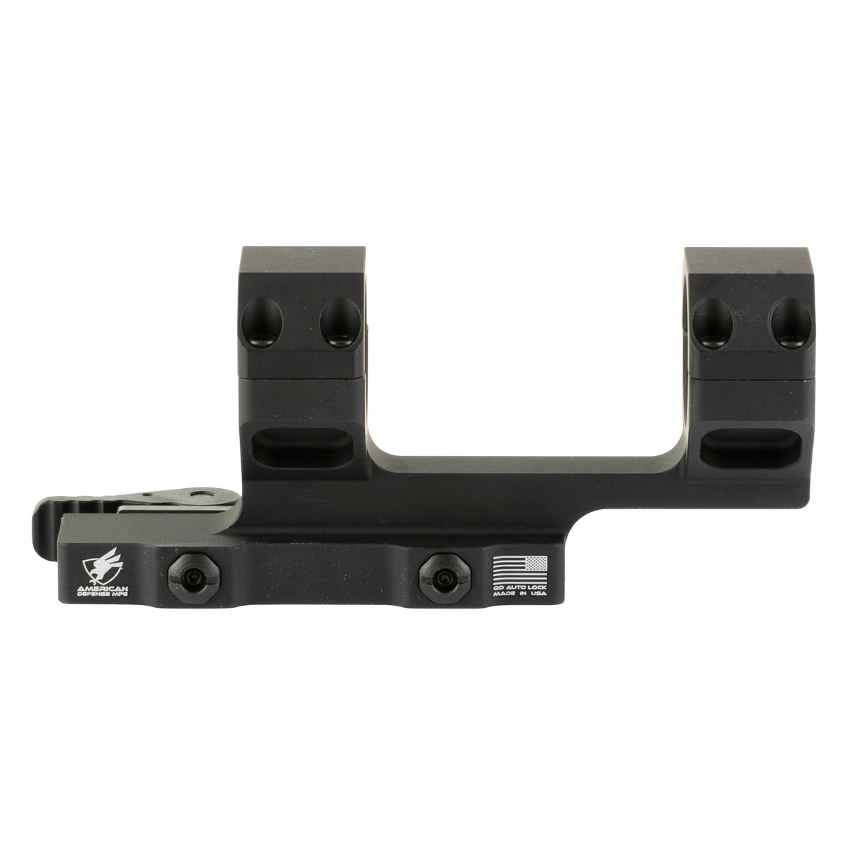 American Defense Mfg 30mm Cantilever Scope Mount Rings in Black Anodized - 3