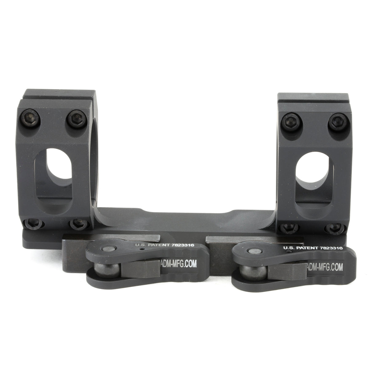 American Defense Mfg 30mm Low Quick Detach Scope Rings Rings in Black - 1