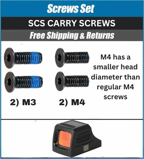 Holosun SCS Carry Small Head Mounting Screws (Set of 4)