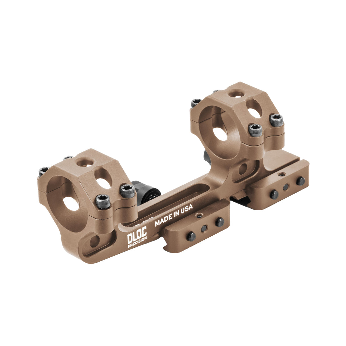 IRAY USA 30mm Cantilever Scope Mount Rings in Tan Hard Coat Anodized - 1