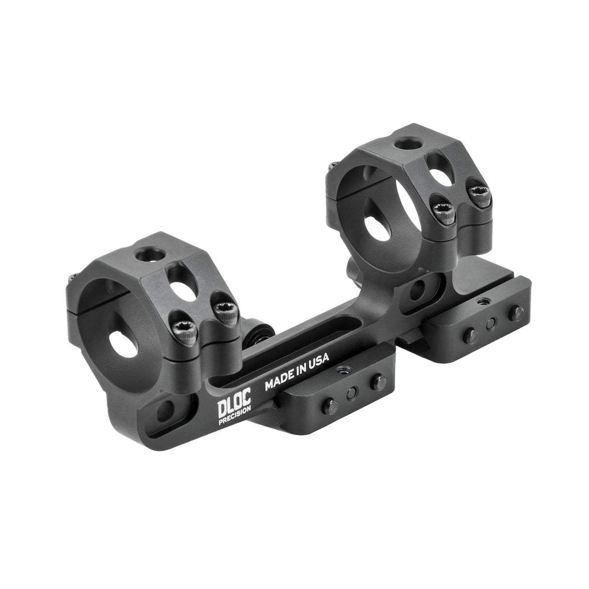 IRAY USA 34mm Cantilever Scope Mount Rings in Black Hard Coat Anodized - 1
