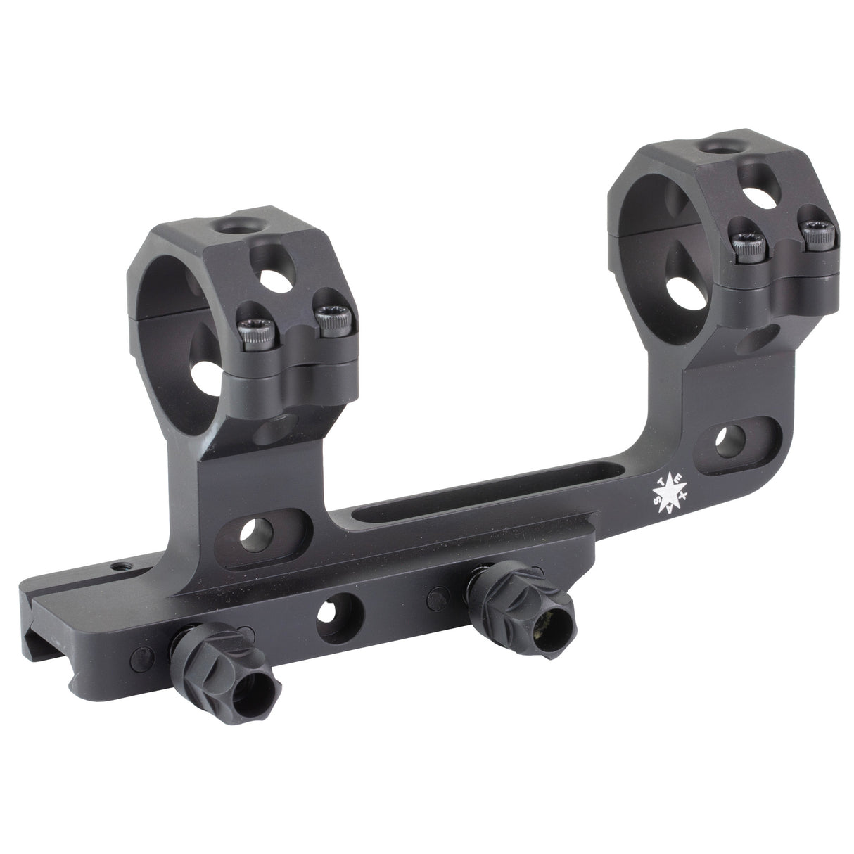 IRAY USA 34mm Cantilever Scope Mount Rings in Black Hard Coat Anodized - 1