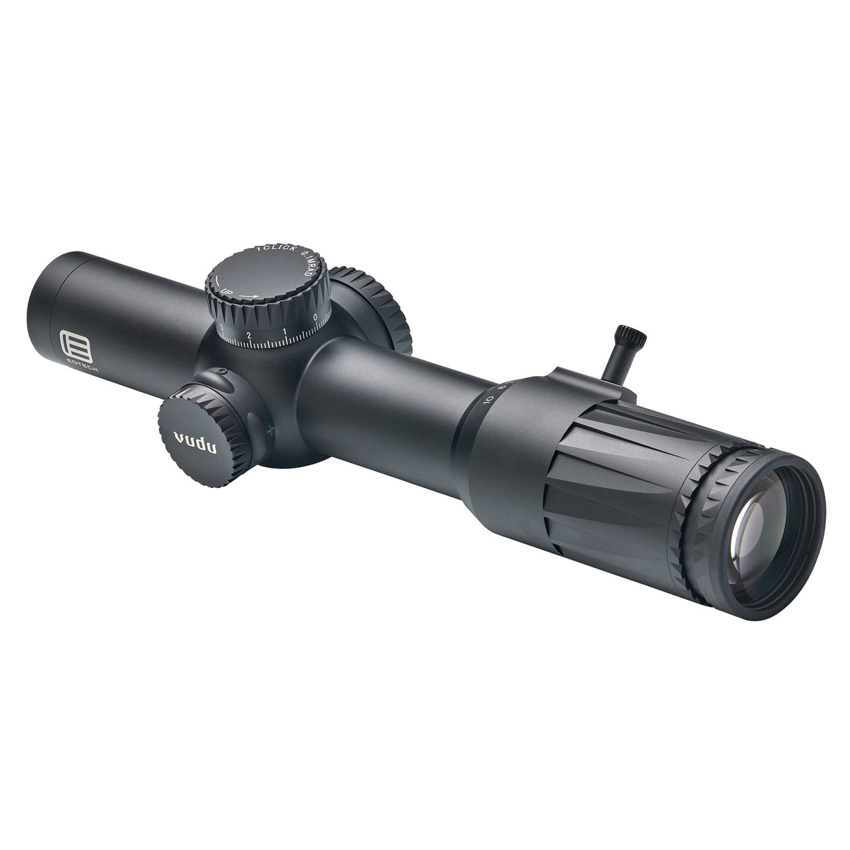 Eotech Vudu 1-10x28mm FFP Rifle Scope with Illuminated Red SR5 MRAD Reticle and 34mm tube for LPVO use