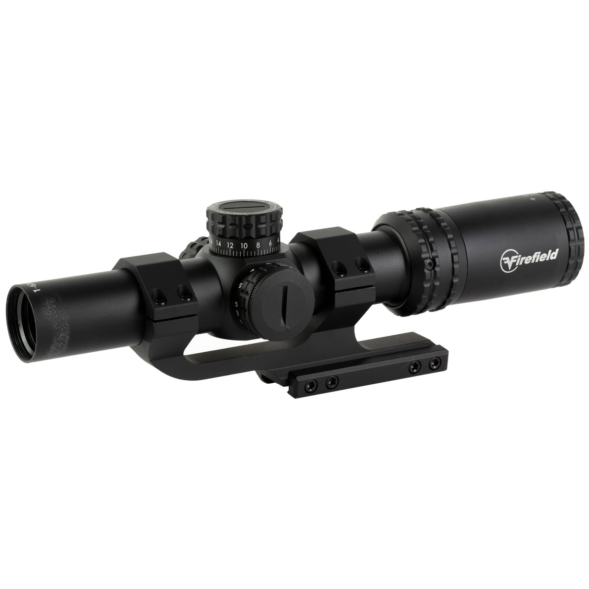 Firefield RapidStrike 1-6x24mm LPVO Rifle Scope with Dual Illuminated Circle Dot Reticle and Cantilever Mount for tactical and 3-Gun shooting