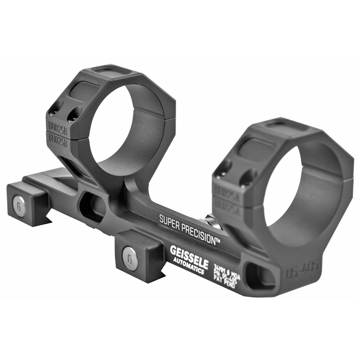 Geissele Automatics Super Precision 34mm Scope Rings Rings in Black Anodized - 1