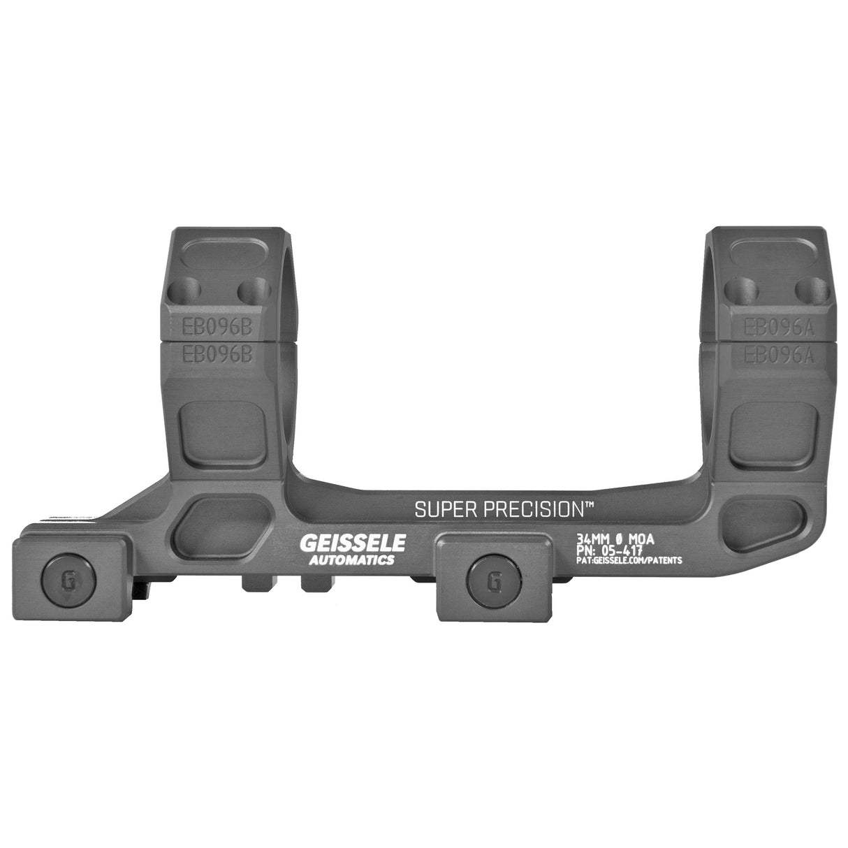 Geissele Automatics Super Precision 34mm Scope Rings Rings in Black Anodized - 1
