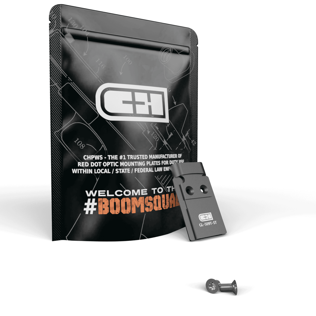 V4 MIL/LEO Adapter Holosun 509T Fits GLOCK MOS **STEEL**