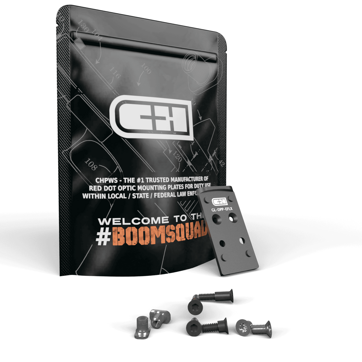 V4 MIL/LEO Adapter Leupold Delta Point Pro / EOTech EFLX Fits GLOCK MOS