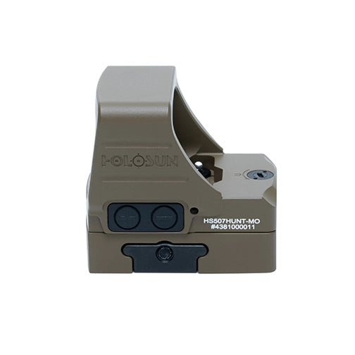 Holosun 507 HUNT Military Olive, Huge Hunting Window, RMR Footprint, M.R.S. Reticle 32 MOA Circle & 2 MOA Dot, Picatinny Adapter Included - HS507-HUNT-MO