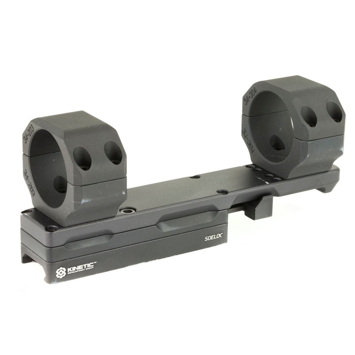 Kinetic Development Group Sidelok 34mm Cantilever Scope Mount Rings in Black - 1