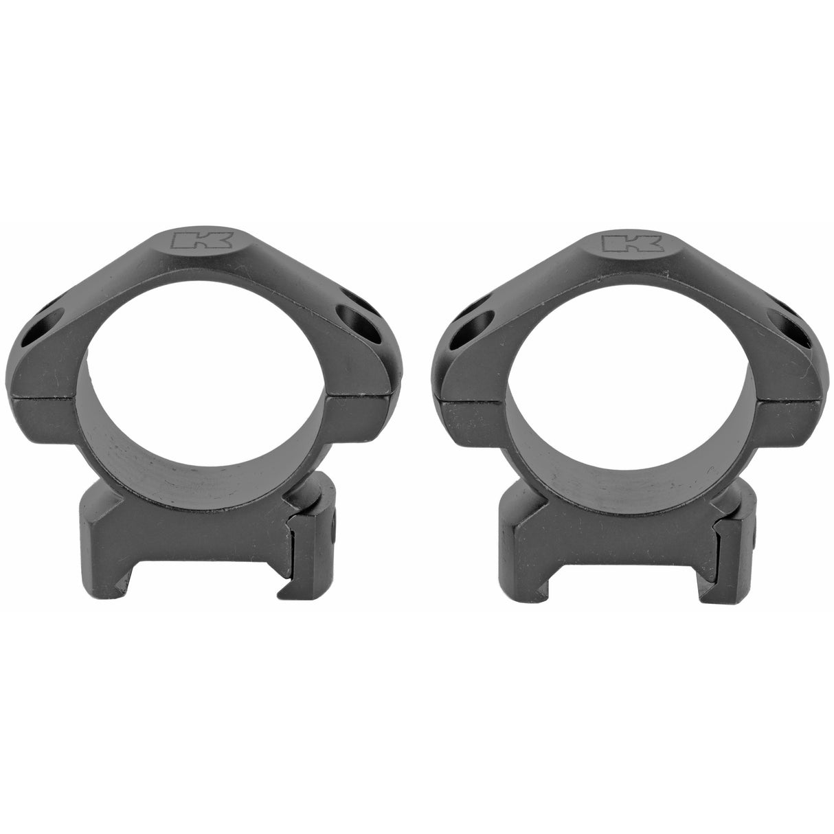 Konus Medium 30mm Steel Ring Mounts Fits Up To 44mm Objective Lens Rings in Black Matte - 1