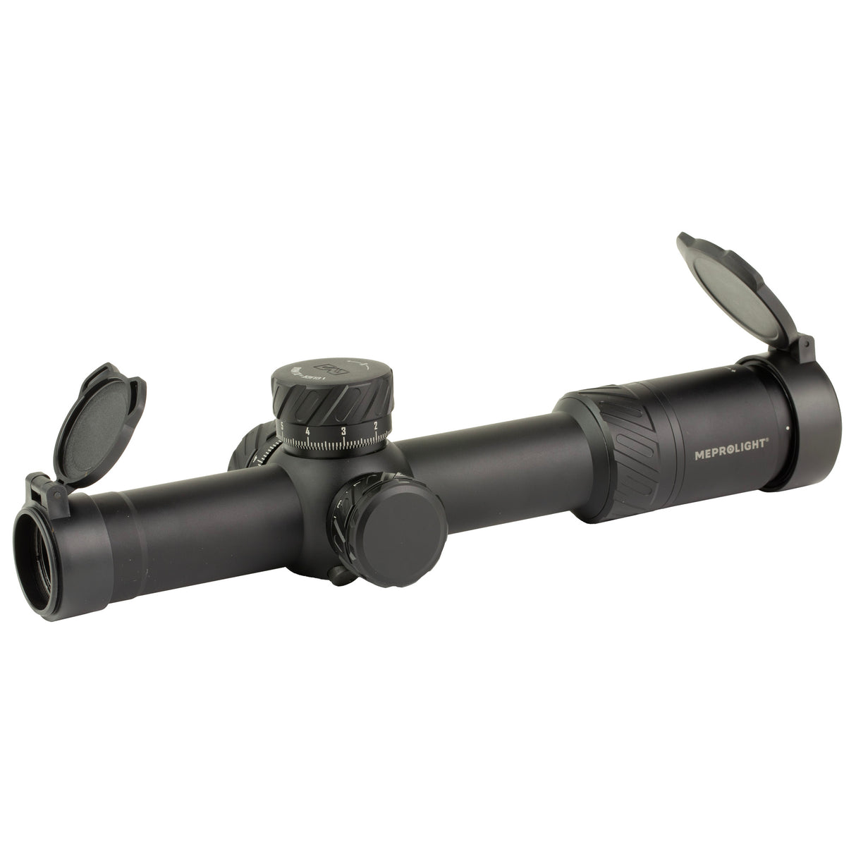 Meprolight MVO 1-8x28 FFP LPVO Rifle Scope, Illuminated M1 MRAD Reticle, 34mm Tube for tactical and AR-15 platforms