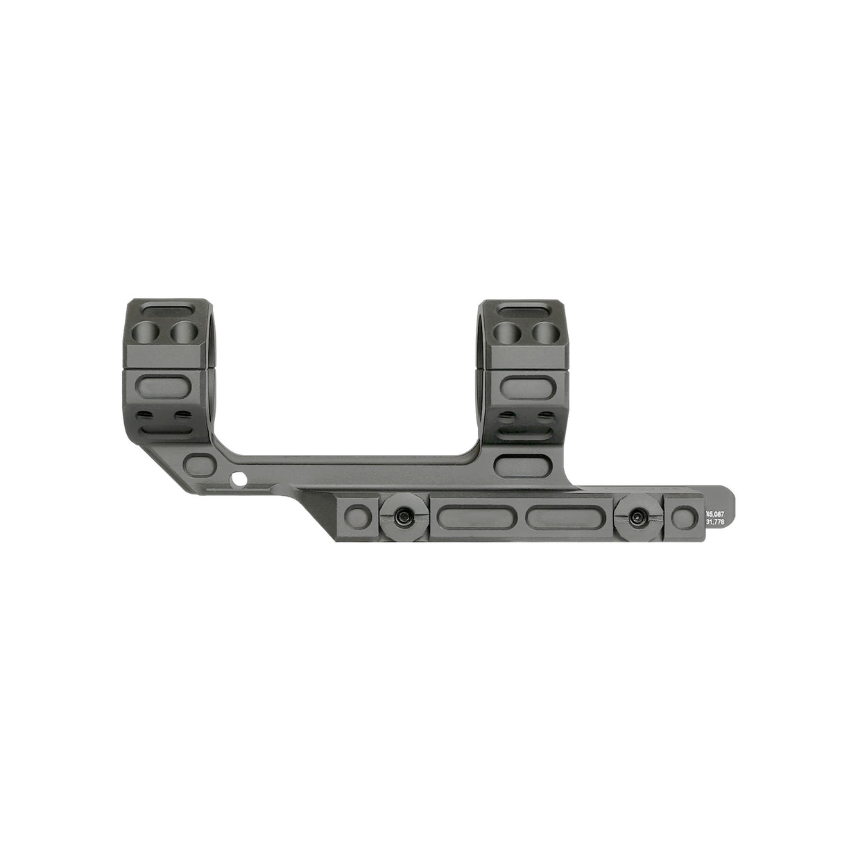 Midwest Industries MK2 Receiver Extension 30mm Quick Detach Scope Rings Rings in Black - 1