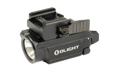 Olight Baldr RL Mini Rechargeable Flashlight w/ Red Laser, Slide Rail, 600 Lumens, Black - BALDRRLMINIBK