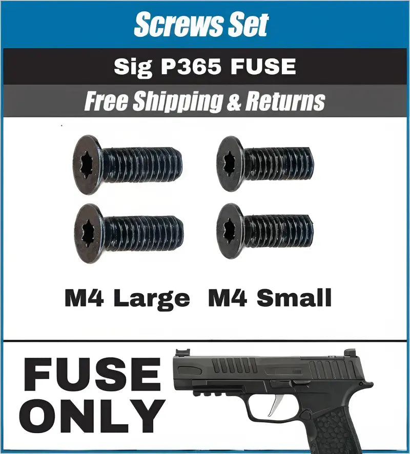 Sig Sauer P365 FUSE Holosun Screws - Set of 4