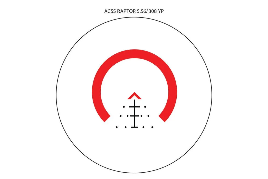 Primary Arms SLx 3X MicroPrism Scope - Red Illuminated ACSS Raptor Reticle - 5.56/.308 - Yard - FDE