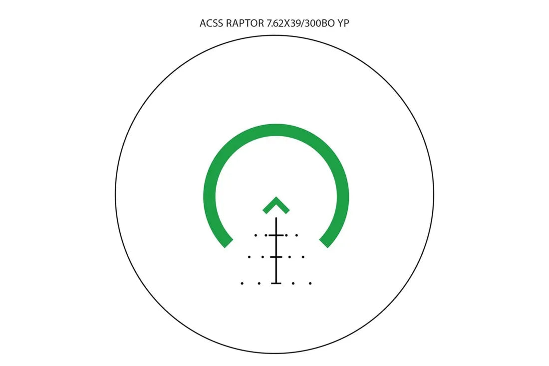 Primary Arms SLx 3X MicroPrism™ Scope - Green Illuminated ACSS Raptor Reticle - 7.62x39 / .300 BLK