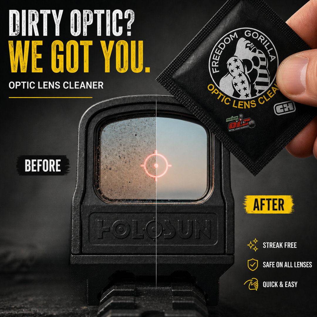 Red Dot Lens Cleaning Wipes - Designed for Optics, Keep Your Glass Clear & Ready