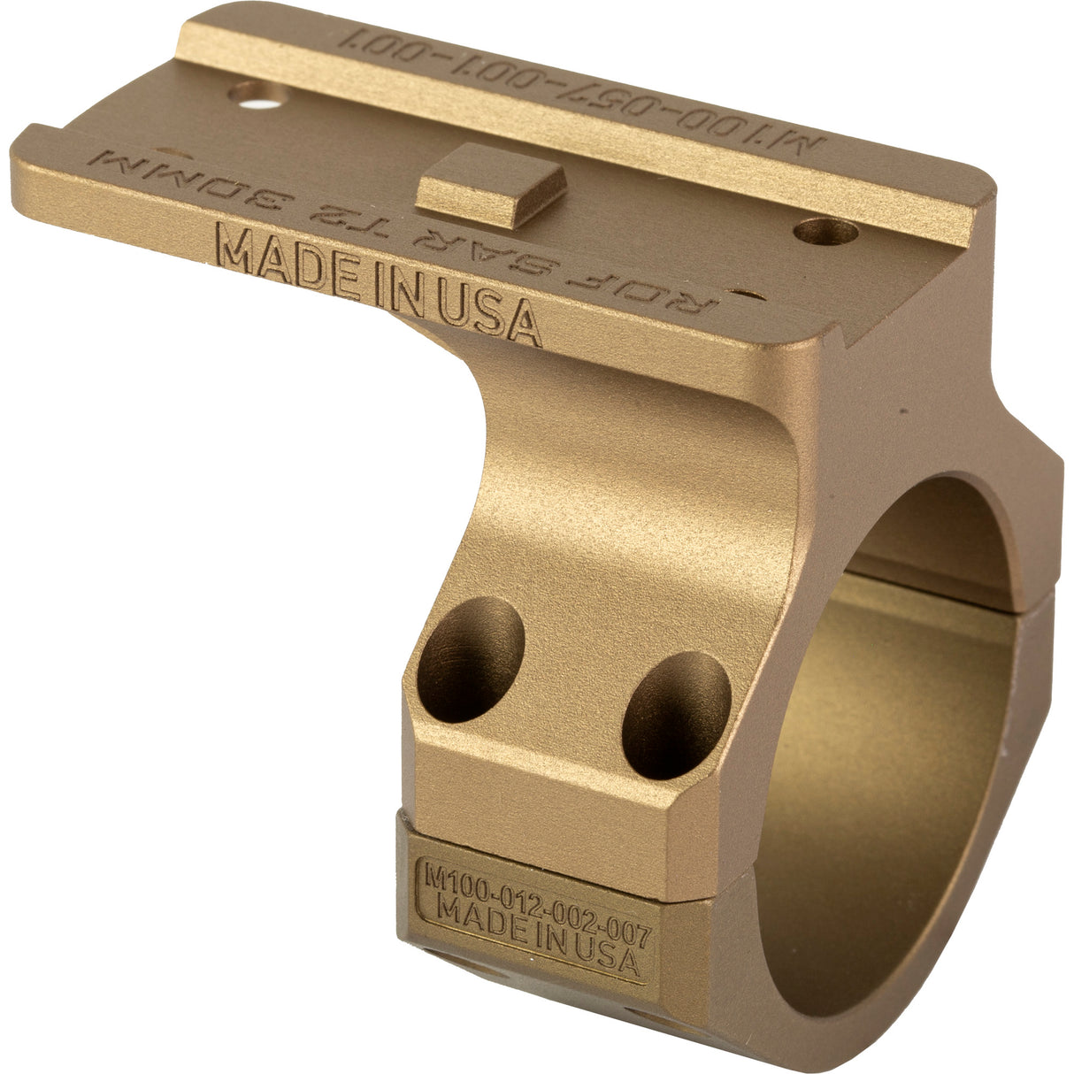 T1/T2 Red Dot Reptilia ROF-SAR Mount, Fits 30mm Scope Tubes, Flat Dark Earth - REP100-121