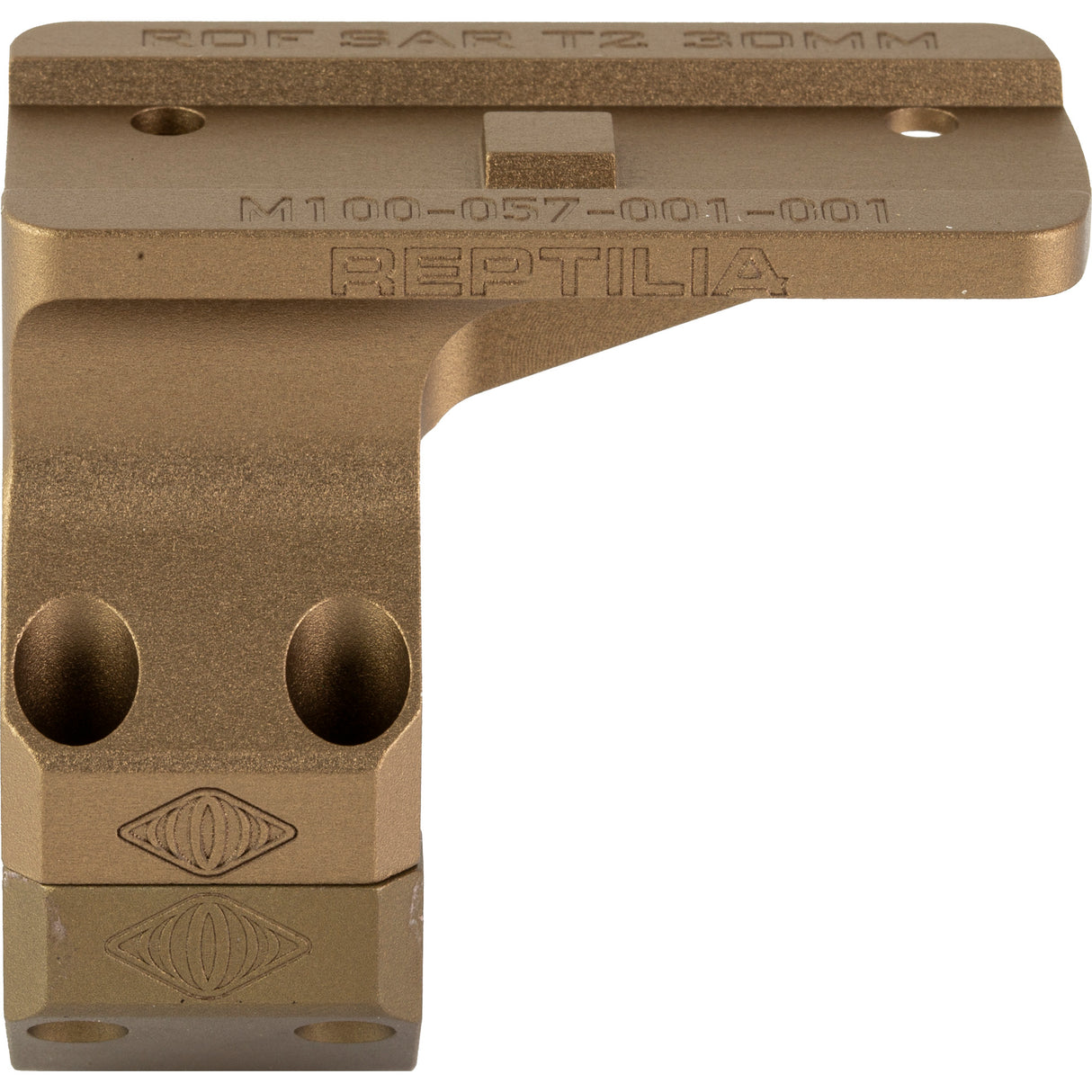 T1/T2 Red Dot Reptilia ROF-SAR Mount, Fits 30mm Scope Tubes, Flat Dark Earth - REP100-121