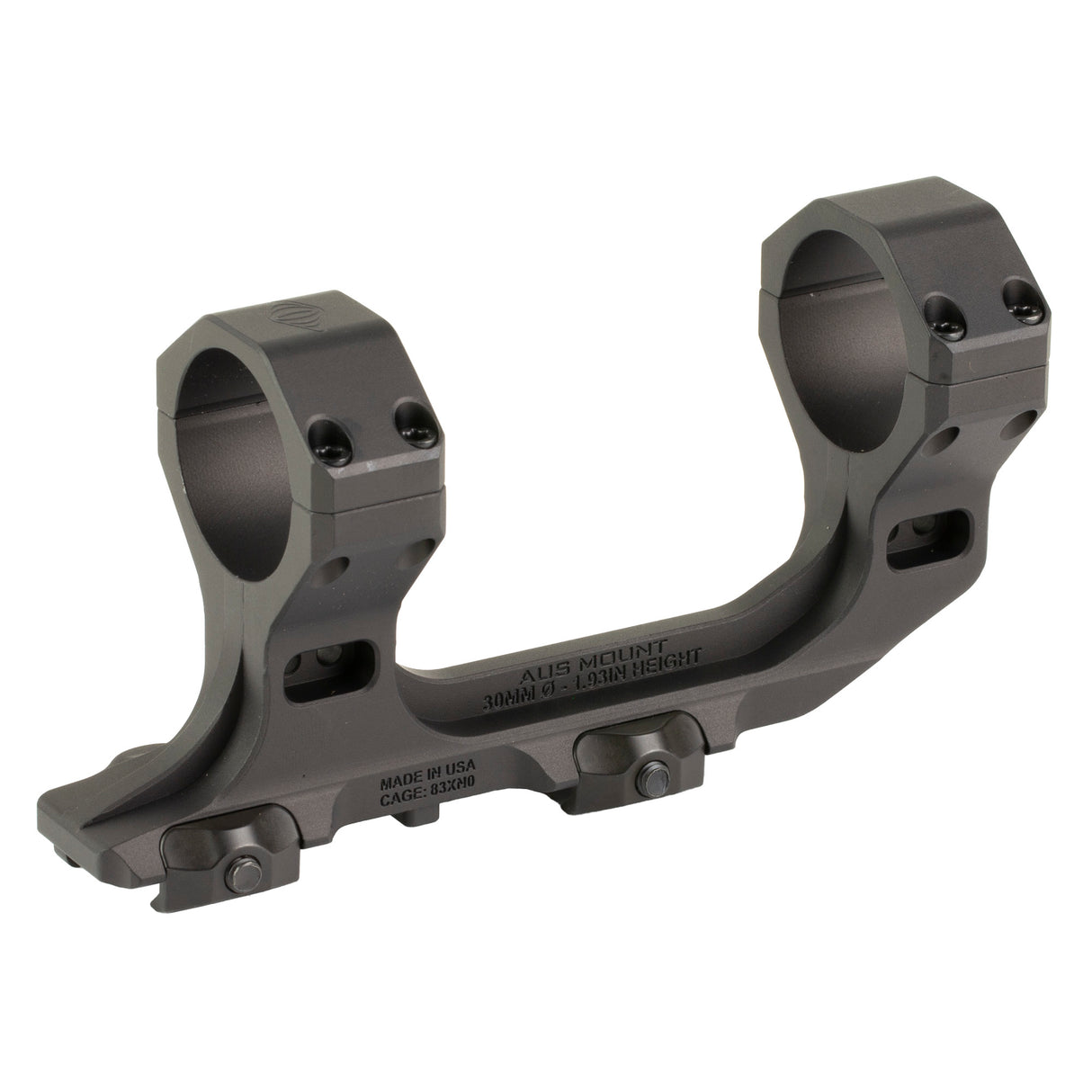 Reptilia AUS 30mm Scope Rings Rings in Black Anodized - 1