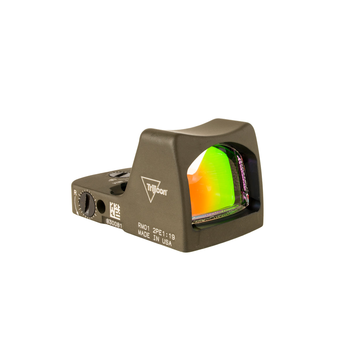 Trijicion RMR Type 2 Automatic Red Dot Sight OD Green - 3.25 MOA - 7075 T6 Aluminum - RM01-C-700623