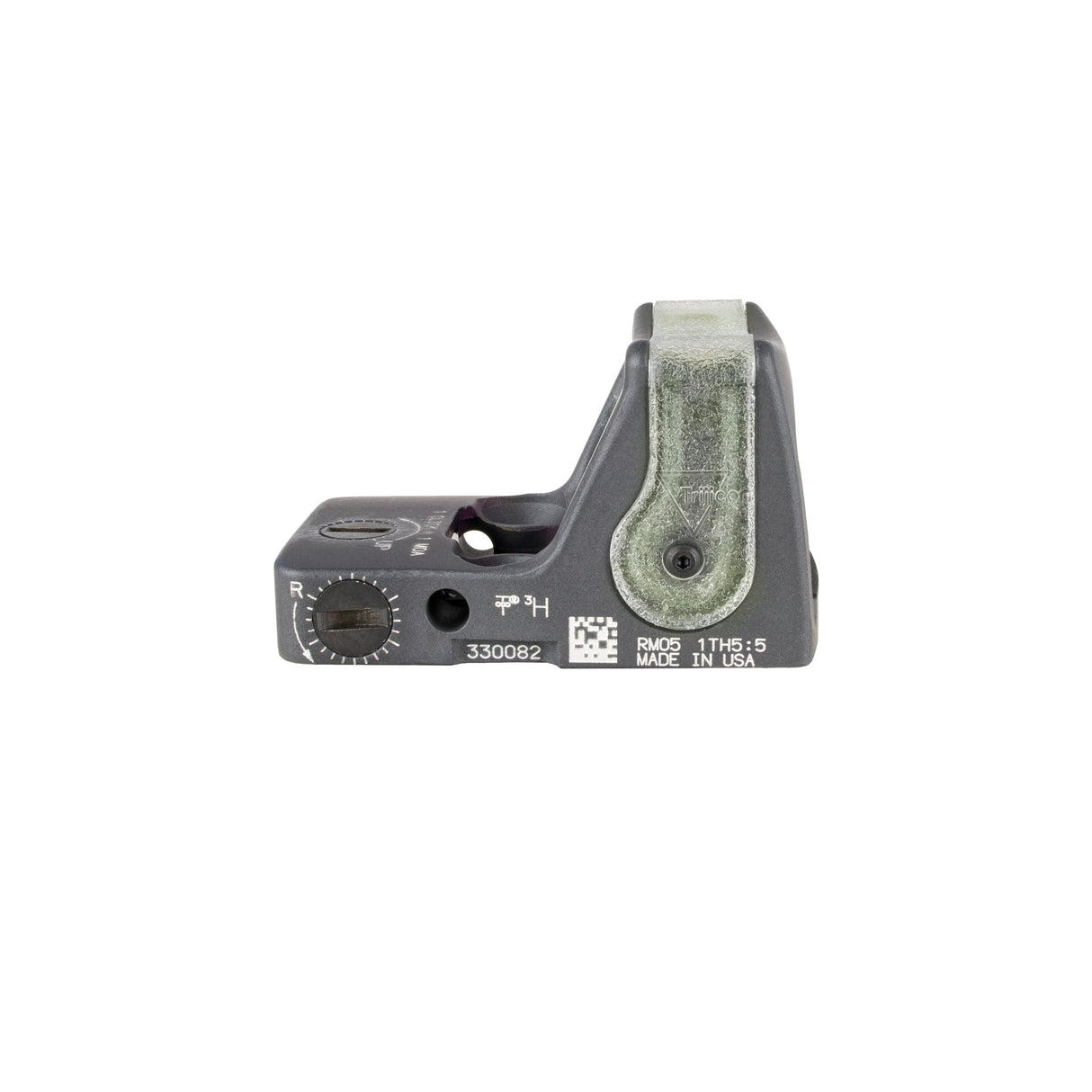 Trijicon Dual Illuminated Pistol Sight Grey - 9 MOA Green Dot - 7075 T6 Aluminum - RM05-C-700208