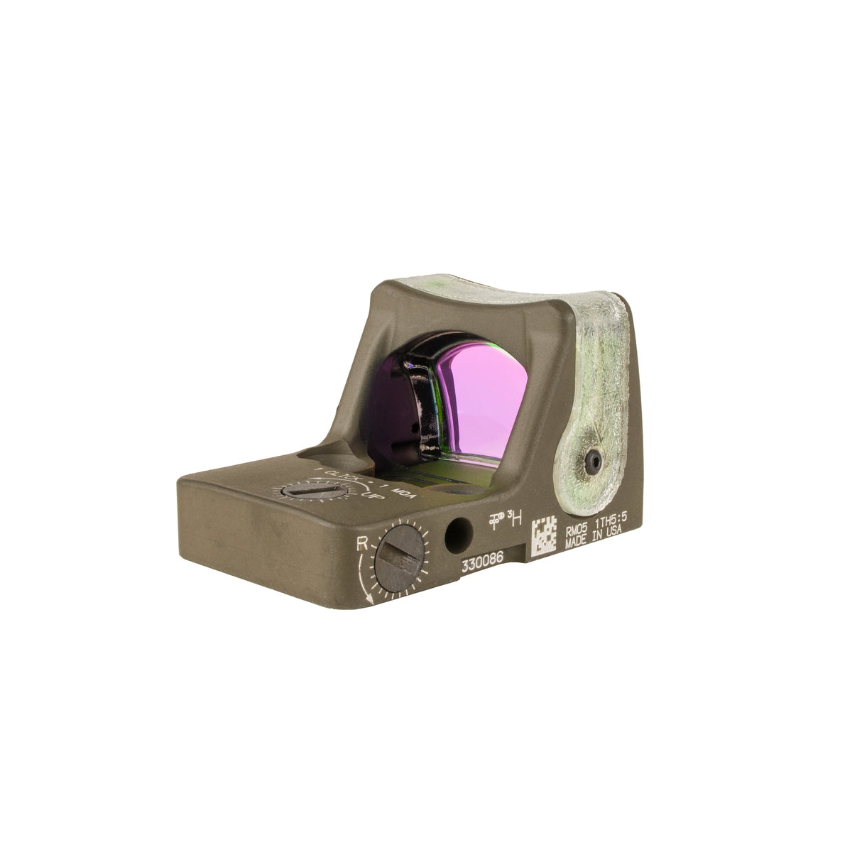 Trijicon Dual Illuminated Pistol Sight OD Green - 9 MOA Green Dot - 7075 T6 Aluminum - RM05-C-700209
