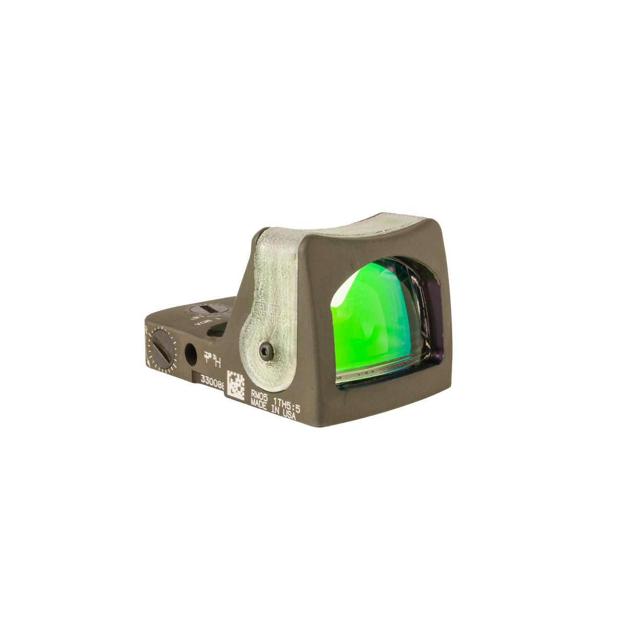 Trijicon Dual Illuminated Pistol Sight OD Green - 9 MOA Green Dot - 7075 T6 Aluminum - RM05-C-700209