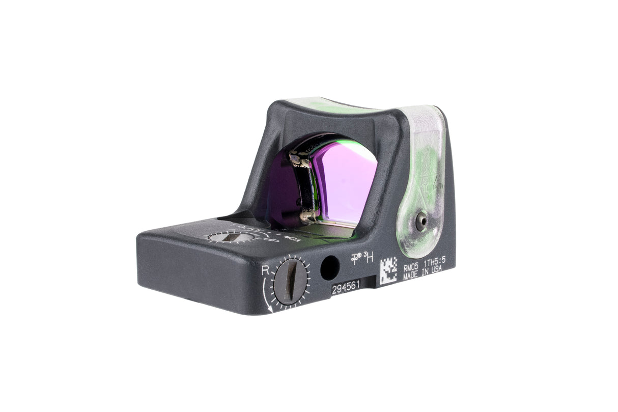 Trijicon Dual Illuminated Pistol Sight Black - 9 MOA - 7075 T6 Aluminum - Available in Green or Amber Dot