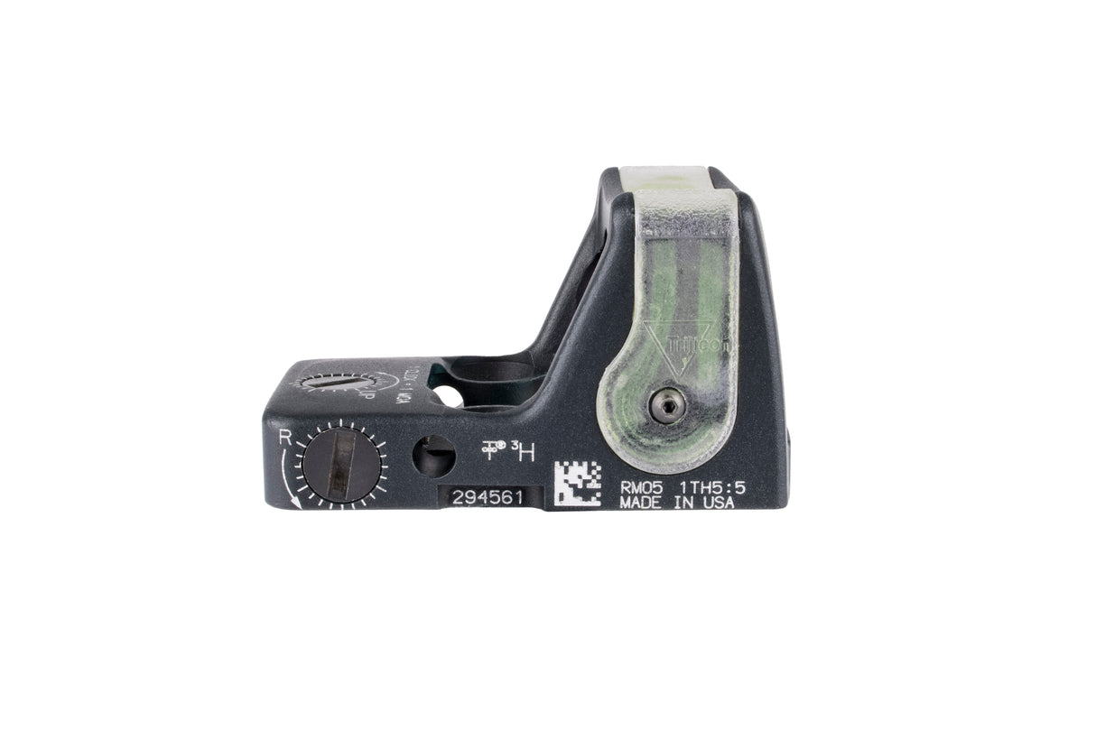 Trijicon Dual Illuminated Pistol Sight Black - 9 MOA - 7075 T6 Aluminum - Available in Green or Amber Dot